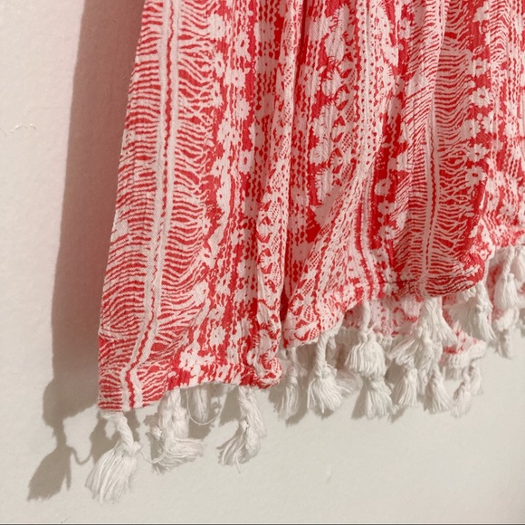 Poupette St. Barth Heni Tassel Mini Dress Pink Floral Size 1/US XS - Picture 5 of 13